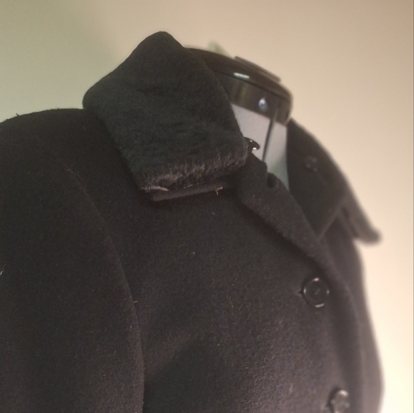 Alanni by Donny Brook (Made in Russia) Black 100% Wool Coat Size 6 - Picture 5 of 8